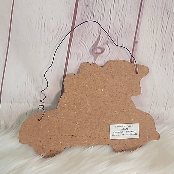 Wooden Rainbow Car Dogs Christmas Tree Labrador Collie Holiday Hanging Decor - Picture 7 of 10